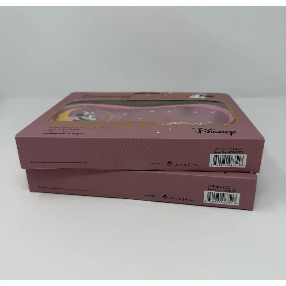The Crème Shop Disney Minnie Mouse Limited Edition Silk Sleep Mask - Set Of 2